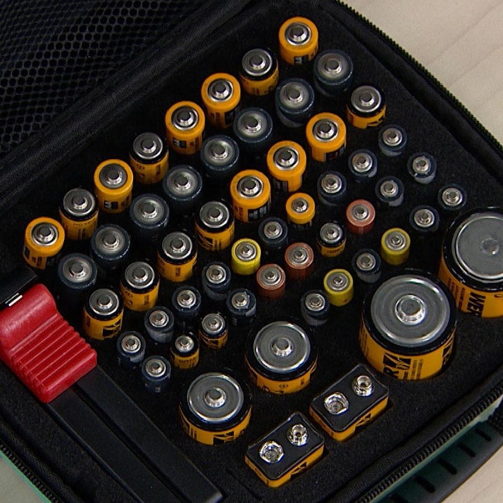 Flip Battery Storage Bag w/ Bonus Battery Tester